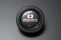 MOMO FORTUNE FULL SPEED 348D 90 BLACK LEATHER BLACK SPOKE BLACK TOP STEERING WHEEL MOMO-00014