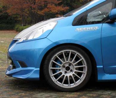 SEEKER FRP FRONT HALF SPOILER BLUE PEARL FOR HONDA FIT GE  16000-GE8-AF2