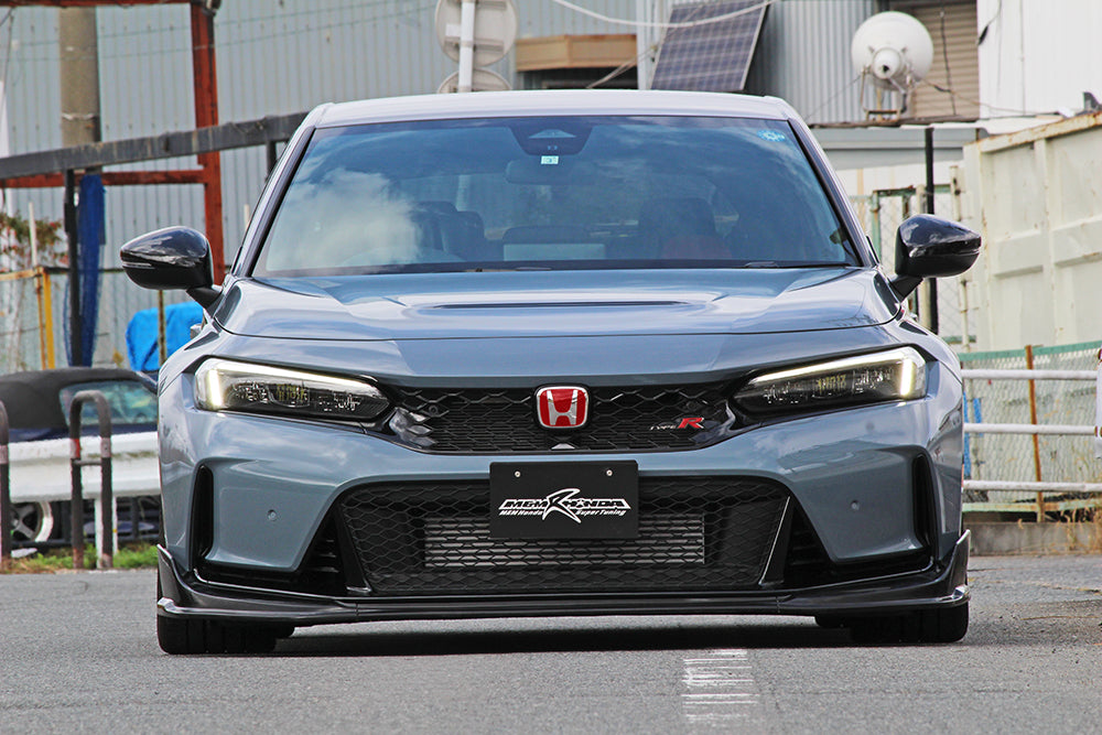 M&M HONDA FRONT LIP SPOILER FRP GLOSS BLACK PAINTED FOR CIVIC FL5 01010-FL5-MR03
