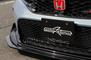 M&M HONDA FRONT LIP SPOILER FRP GLOSS BLACK PAINTED FOR CIVIC FL5 01010-FL5-MR03
