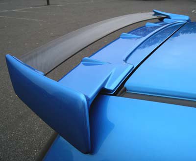 SEEKER 2-PIECE REAR WING SILVER METALLIC FOR HONDA FIT GE  16020-GE8-002 - Black Hawk Japan