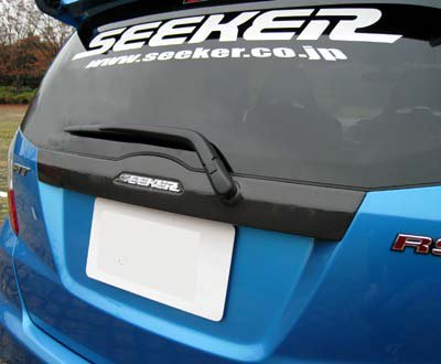 SEEKER CARBON REAR GARNISH UV CLEAR FOR HONDA FIT GE  16110-GE8-C02