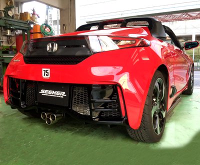 SEEKER REAR HALF SPOILER GLOSSY BLACK PAINT FOR HONDA S660  16300-660-F02
