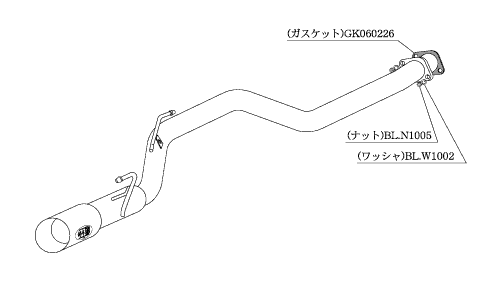 KAKIMOTO RACING EXHAUST KAKIMOTO.R FOR HONDA ODYSSEY RA8 RA9 RA6 RA7  HS343R
