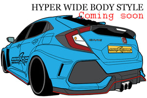 M&M HONDA HYPER WIDE BODY KIT TYPE MR01 MODEL FOR CIVIC FK8 FK7 01010-FK8-MR01