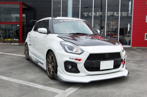 TOP FUEL SIDE SPOILER 3-PIECE SET CARBON FOR SUZUKI SWIFT SPORTS ZC33S