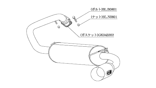 KAKIMOTO RACING EXHAUST KAKIMOTO.R FOR MITSUBISHI PAJERO MINI H56A H56A  MS313