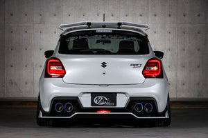 KUHL RACING 33R-SS SLASH FOUR BLACK TAIL 116 MUFFLER EXHAUST FOR SUZUKI SWIFT SPORTS ZC33S AT KUHL-00004