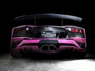 POWER CRAFT HYBRID EXHAUST MUFFLER SYSTEM SQUARE TAIL BLACK TAIL WITH RACING STRAIGHT CATALYZER FOR LAMBORGHINI AVENTADOR 740S P-LA1000101-SE-BKT