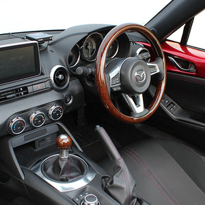 REAL SHIFT KNOB 16 DARK BROWN WOOD FOR MAZDA ROADSTER ND5RC  SK-MZC-BRW