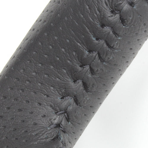 REAL ORIGINAL SERIES SOFT D SHAPE BLACK WOOD BLACK STITCH STEERING WHEEL FOR TOYOTA HARRIER 60  R80-BKW-BK