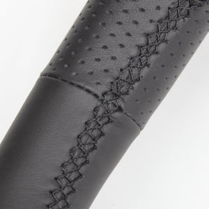 REAL ORIGINAL SERIES C SHAPE BROWN WOOD BLACK EURO STITCH STEERING WHEEL FOR TOYOTA LAND CRUISER PRADO 120  H200-BRW-BK