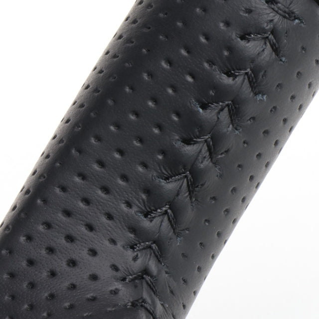 REAL ORIGINAL SERIES SOFT D SHAPE BLACK CARBON BLACK STITCH STEERING WHEEL FOR TOYOTA HILUX GUN125 N125-BKC-BK