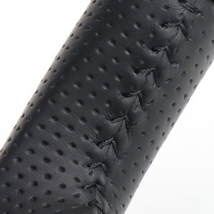 REAL ORIGINAL SERIES SOFT D SHAPE BLACK CARBON BLACK STITCH STEERING WHEEL FOR TOYOTA HILUX GUN125 N125-BKC-BK