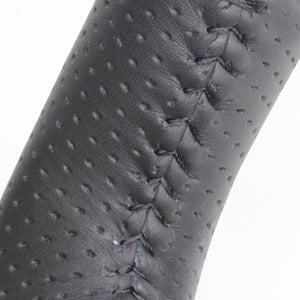 REAL ORIGINAL SERIES SOFT D SHAPE BLACK CARBON BLACK STITCH STEERING WHEEL FOR TOYOTA FJ CRUISER GSJ15W FJ-BKC-BK