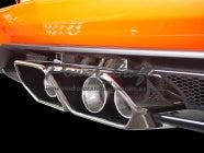 POWER CRAFT HYBRID EXHAUST MUFFLER SYSTEM SQUARE TAIL BLACK TAIL FOR LAMBORGHINI AVENTADOR LP700 LP720 P-LA340102