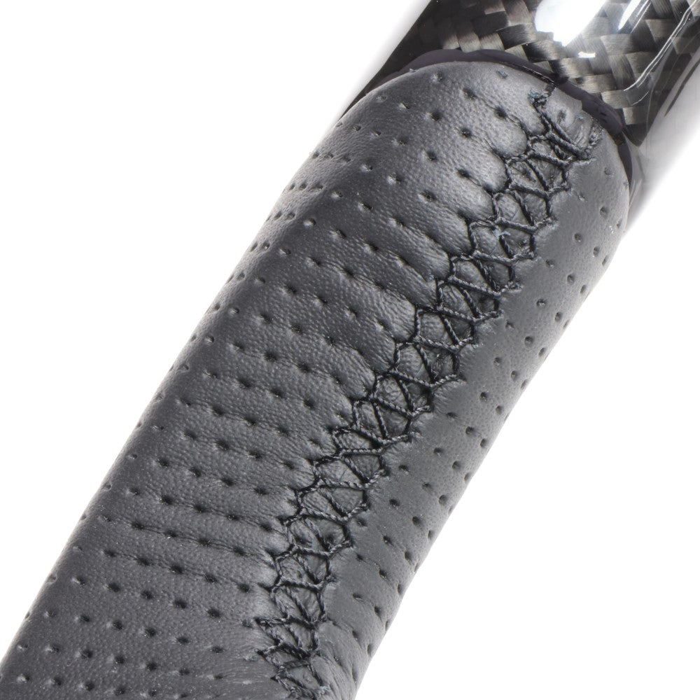 REAL ORIGINAL SERIES PARALLEL CUT C SHAPE BLACK CARBON BLACK EURO STITCH STEERING WHEEL FOR LEXUS NX 10 : ZENKI  LXC-BKC-BK