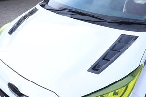 GARAGE VARY BONNET DUCT RAIN GUARD SET PLAIN CARBON FOR TOYOTA GR YARIS GXPA16 10 30-8022