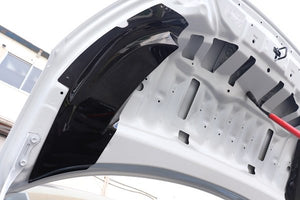 GARAGE VARY BONNET DUCT RAIN GUARD SET PLAIN CARBON FOR TOYOTA GR YARIS GXPA16 10 30-8022