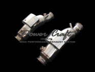 POWER CRAFT HYBRID EXHAUST MUFFLER SYSTEM 4 PIECES OUT BLACK TAIL FOR LAMBORGHINI GALLARDO P-LA320106-BKT