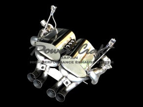 POWER CRAFT EXHAUST MUFFLER SYSTEM FULL TITAN BLACK TAIL WITH RACING STRAIGHT CATALYZER FOR LAMBORGHINI AVENTADOR LP700 LP720 LP750SV P-LA340104-SE