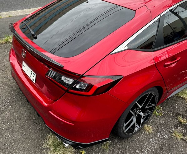 SEEKER FRP REAR SPOILER RED METALLIC R565M FOR HONDA CIVIC FL1 16020-FL1-F02-RD