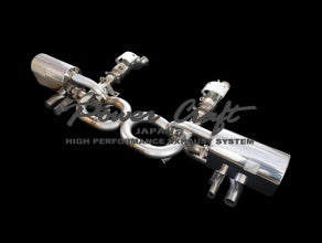 POWER CRAFT HYBRID EXHAUST MUFFLER SYSTEM 4 PIECES OUT FOR LAMBORGHINI GALLARDO P-LA320106
