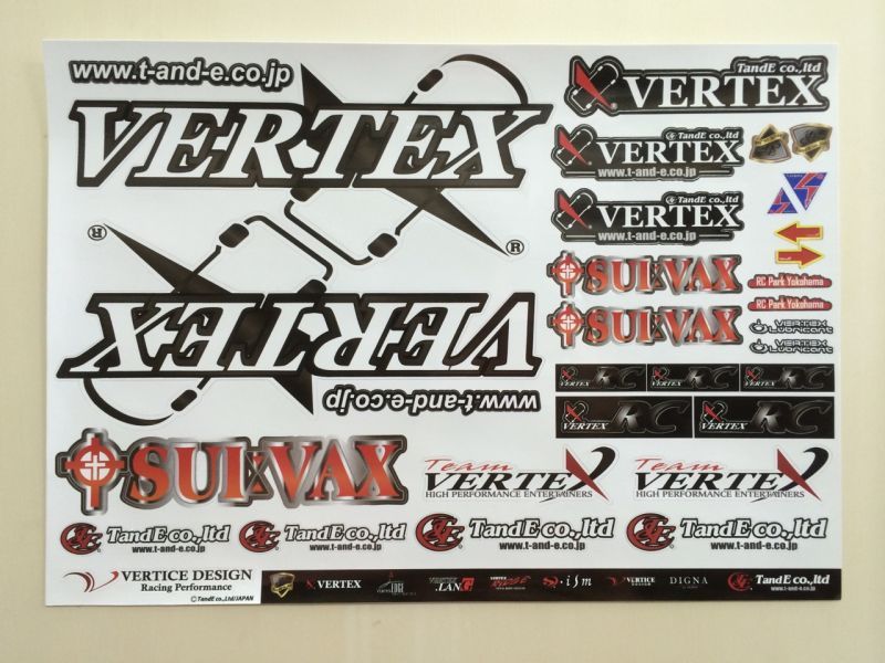 CAR MAKE T&E [VERTEX-RC] STICKER VER.3 VES3 FOR  CARMAKETE-03027