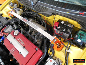 ZEROFIGHTER FRONT STRUT ALUMINUM TOWER BAR For CR-X DEL SOL EG2 ZEROF-00627