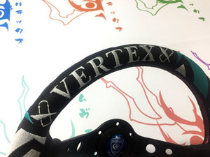CAR MAKE T&E VERTEX STEERING WHEEL "VERTEX LINE LABYRINTH" 90MMDEEP 33Φ FOR  CARMAKETE-01224
