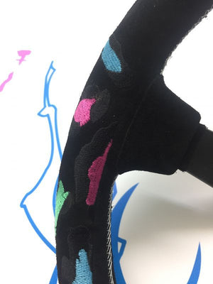 CAR MAKE T&E VERTEX STEERING WHEEL "VERTEX LEOPARD RING" 90MMDEEP 35Φ FOR  CARMAKETE-01223