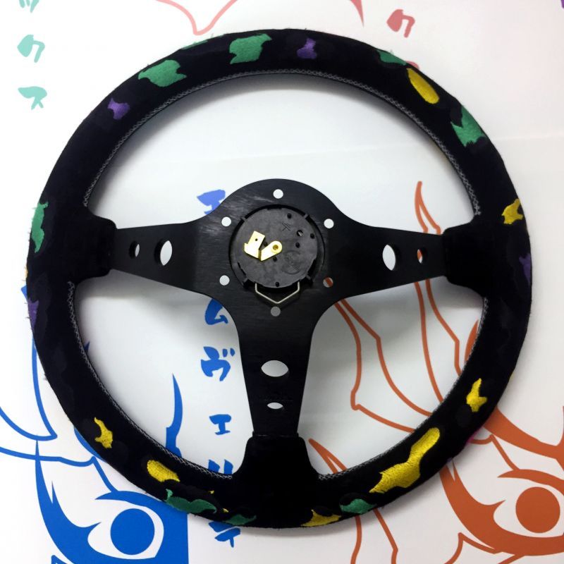 CAR MAKE T&E VERTEX STEERING WHEEL "VERTEX LEOPARD RING" 90MMDEEP 35Φ FOR  CARMAKETE-01223