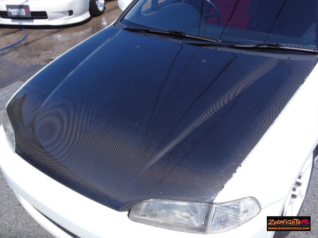 ZEROFIGHTER LIGHTWEIGHT CARBON BONNET HOOD For CIVIC COUPE EJ1 ZEROF-00600