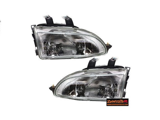ZEROFIGHTER US OEM GLASS HEADLIGHT OEM For CIVIC 3-DOOR EG ZEROF-00605