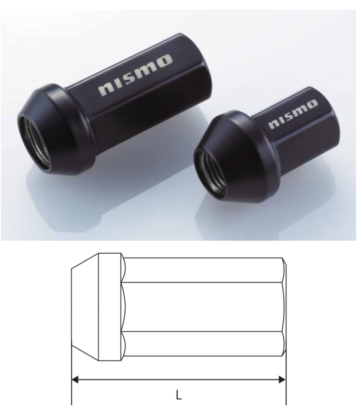 NISMO Racing Nut Medium M12xP1.25 (x4)  For Multiple Fitting  40220-RN910
