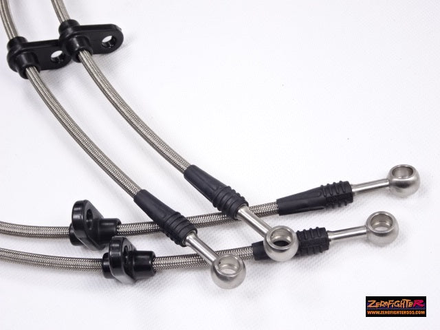 ZEROFIGHTER STAINLESS MESH BRAKE LINE SYSTEM For CIVIC FD2 ZEROF-01042