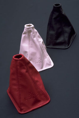 CAR MAKE T&E VERTEX LEATHER SHIFT BOOTS TOYOTA RED GOLD THREAD JZX90 MARK 2 CHASER CRESTA FOR  CARMAKETE-00361