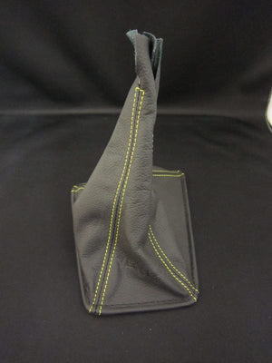 CAR MAKE T&E VERTEX LEATHER SHIFT BOOTS TOYOTA SERIES BLACK BLACK THREAD SXE10 ALTEZZA FOR  CARMAKETE-00228