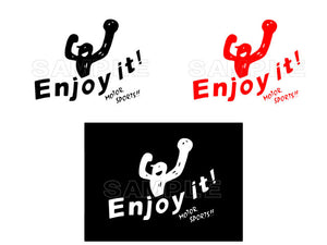 ZEROFIGHTER ENJOY IT !! LOGO DECAL ZEROF-00029
