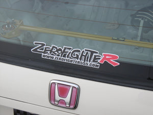 ZEROFIGHTER LOGO STICKER BLACK-RED W200 ZEROF-00010