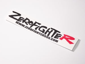 ZEROFIGHTER LOGO STICKER BLACK-RED W200 ZEROF-00010