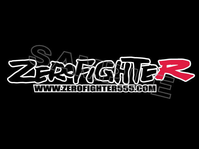 ZEROFIGHTER LOGO STICKER W400 ZEROF-00021