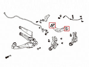 ZEROFIGHTER CLEAR UPPER ARM REINFORCED BUSH For HONDA CIVIC FD2 ZEROF-00165