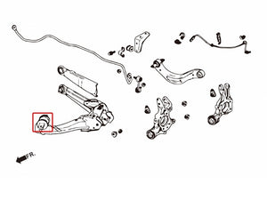 ZEROFIGHTER CLEAR TRAILING ARM REINFORCED BUSH For STREAM RN6 ZEROF-01032
