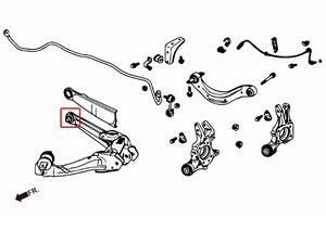 ZEROFIGHTER CLEAR LOWER ARM REINFORCED BUSH For HONDA CIVIC FD2 ZEROF-01029