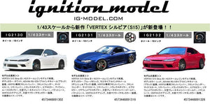 CAR MAKE T&E VERTEX EDGE S15 SILVIA RED (1:43 SCALE) 19 INCH IG2132 FOR  CARMAKETE-00174
