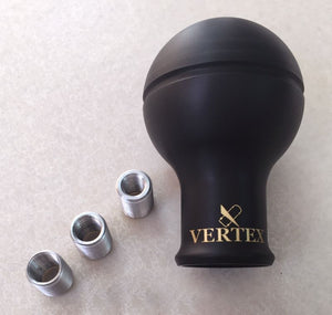 CAR MAKE T&E VERTEX SHIFT KNOB MONOCHROME V2 (NEW VERTEX SHIFT KNOB MONOCHROME) BLACK PREMIUM GOLD LOGO NON-REVERSE TRIGGER VEHICLE prmver-s15 FOR  CARMAKETE-00155