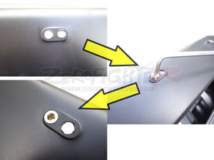 ZEROFIGHTER SET OF 2 SPIKE NUTS FOR NUMBER BOLTS ZEROF-00609