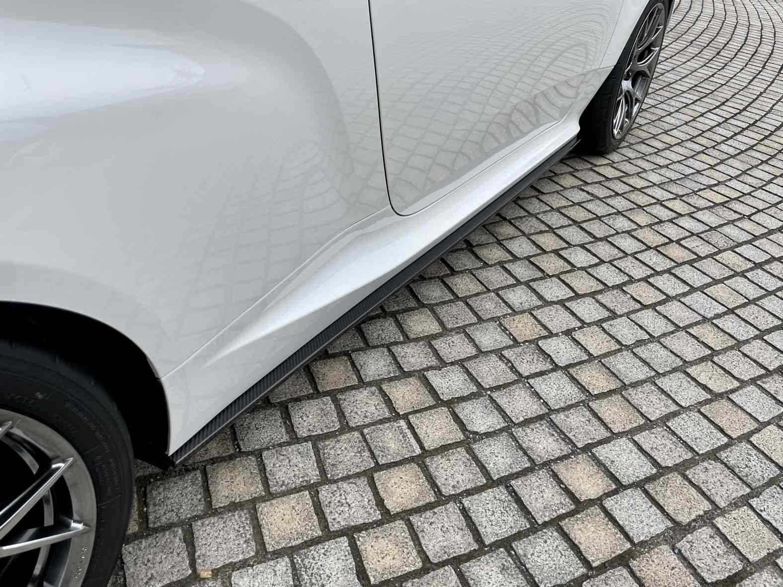 LEMS CARBON SIDE SPLITTER LR SET CLEAR PAINT FOR GR YARIS GXPA16 12 L867-2