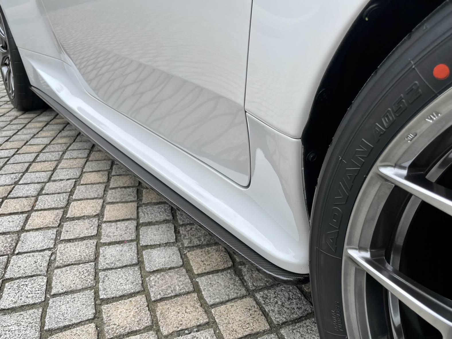 LEMS CARBON SIDE SPLITTER LR SET CLEAR PAINT FOR GR YARIS GXPA16 12 L867-2